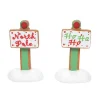 Department 56 Gingerbread Xmas Signs St/2