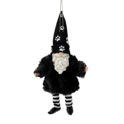 Department 56 Gnome Furry Pet Orn Blk