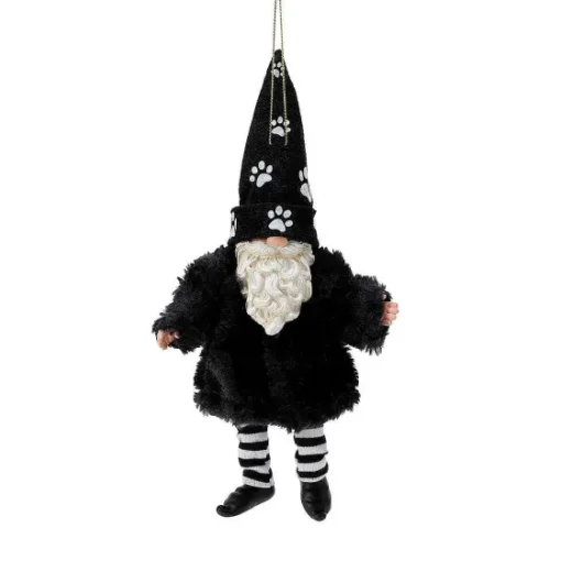 Department 56 Gnome Furry Pet Orn Blk