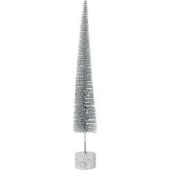 Department 56 Med. Silver Glitter Spike Tree Outlet