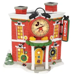 Department 56 Mickey's Alarm Clock Shop New