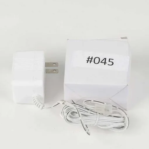 Department 56 Replacement Adapter 3V Dc 500Ma White Male Aux Clip Hot