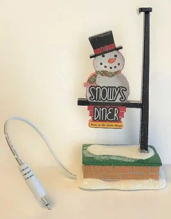 Department 56 Snowy's Diner Lit Sign Sale